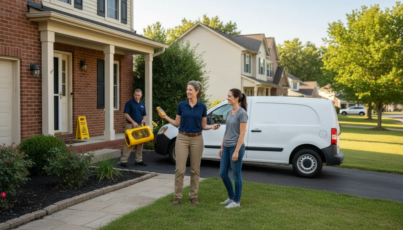 Residential water damage restoration in Fostoria, MI